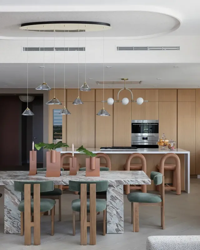 Interior home services Costa Rica — bright clean villa interior with tiled floors and open-plan living area